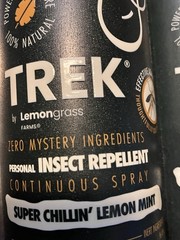4 Pk Trek Mosquito Spray Lemongrass Farms Plant-based 100% Natural Kids & Adults
