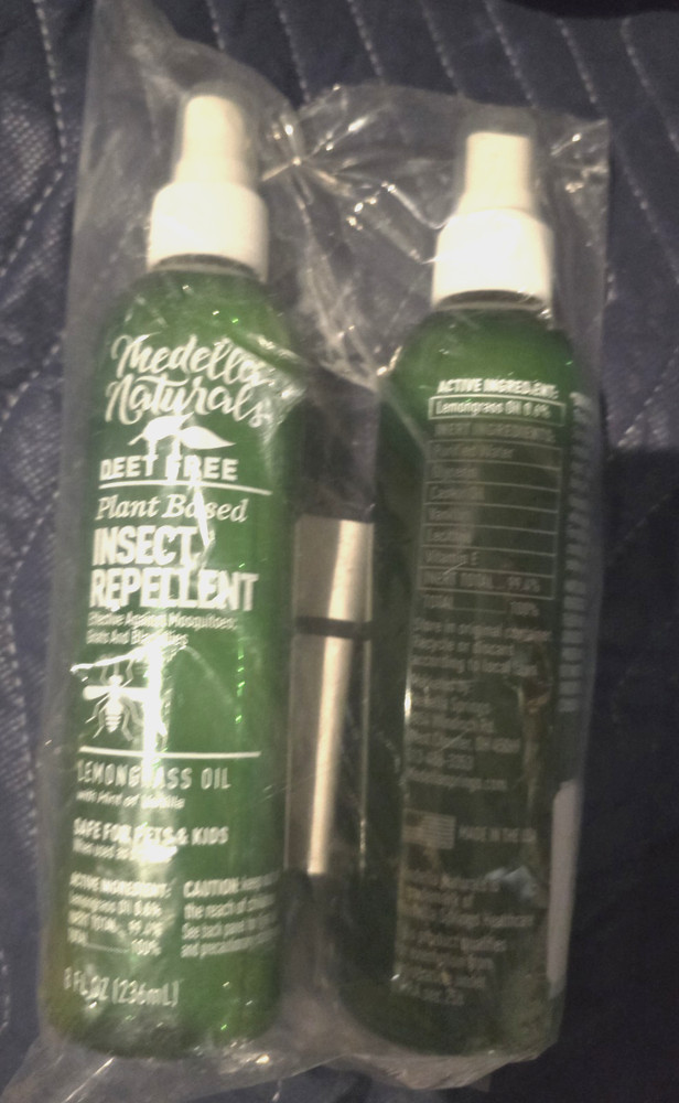 Plant-Based Lemon GRASS OIL Insect Repellent qty2 8 Ounces, Repels Mosquitoes