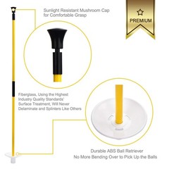 KINGTOP Golf Hole Cup Flagpole Set for Practice Putting Green, 6” Putting
