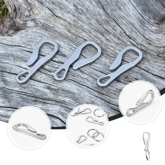 Stainless Steel Keyring Buckles Durable Outdoor Quick Release Metal Clips