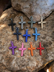 Handmade Paracord Cross Hanger/Key Chain 550LB