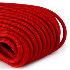 Red 550 Paracord 7 Strand Core 100Ft Uv Resistant 5 32 Inch Diameter Rope