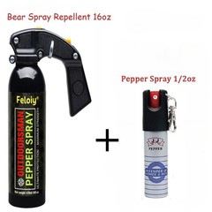 Feloiy Bear Spray 16oz Powerful W/ Spray Bag With 1 Pack Free Peper Spray 1/2oz