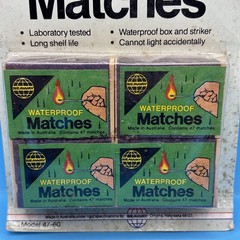 VTG NOS SEAWAY US Camper Waterproof Wood Matches – New, Never Opened – Australia