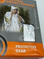 UST Survival Reflect Poncho – One Size (20-190-1000) – All Weather Protection