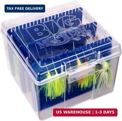 Flambeau Outdoors 00330 Medium Spinnerbait Box, Fishing Bait and Lure Organizer,