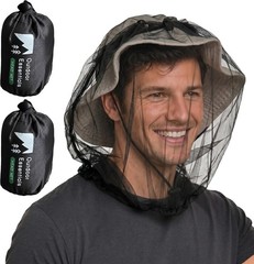 Mosquito Head Net Mesh Face Cover – Bug Face Netting Protection Against Gnats…