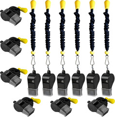 12 Packs Sports Whistles with Lanyard, for Coaches, Referees and Officials