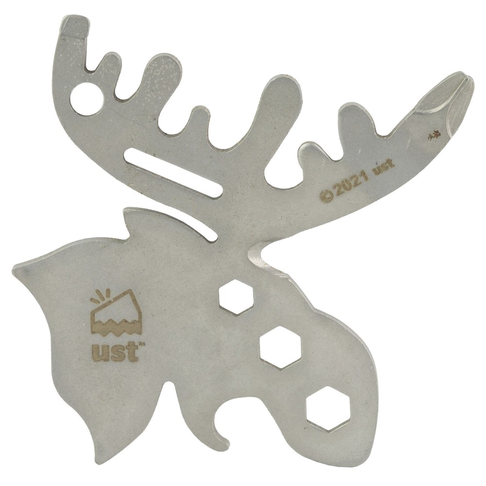 UST Moose Tool Hex Wrench Multi-Tool/ Can Opener 3.6″ Stainless Steel Silver