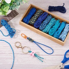 Beadthoven 10 Colors 2mm Paracord Rope 131ft Blue Paracord Cords Bracelet Mak…