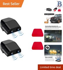 Durable Black Deer Whistles for Car – Essential Safety Accessories (2 Pcs)