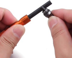 Compact Fire Starter, with Scraper Striker, 3PCS Replaceable Threaded F