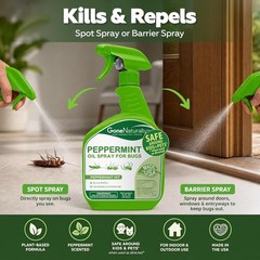 Peppermint Oil Spray for Bugs Insect Repellent & Bug Spray for Home 16 oz