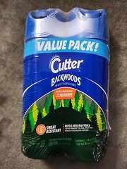 NEW Cutter Backwoods Insect Repellent Twin Pack 2 Cans Sweat Resistant Mosquito