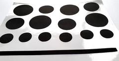 15 Aufkleber repair patch selbstklebend schwarz Nylon outdoor