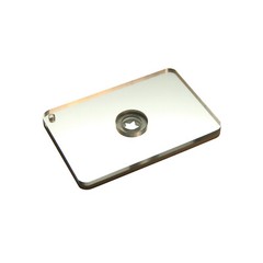 Survival Audible/Visual Signal Unbreakable Mirror with Lanyard and Whistle 2″x3″