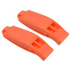 2pcs Emergency Whistles, Safety Whistle with Lanyard for Kayaking, Orange