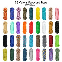 MONOBIN 36 Colors 10ft Paracord 550 Combo kit, Paracord Bracelets Making kit …