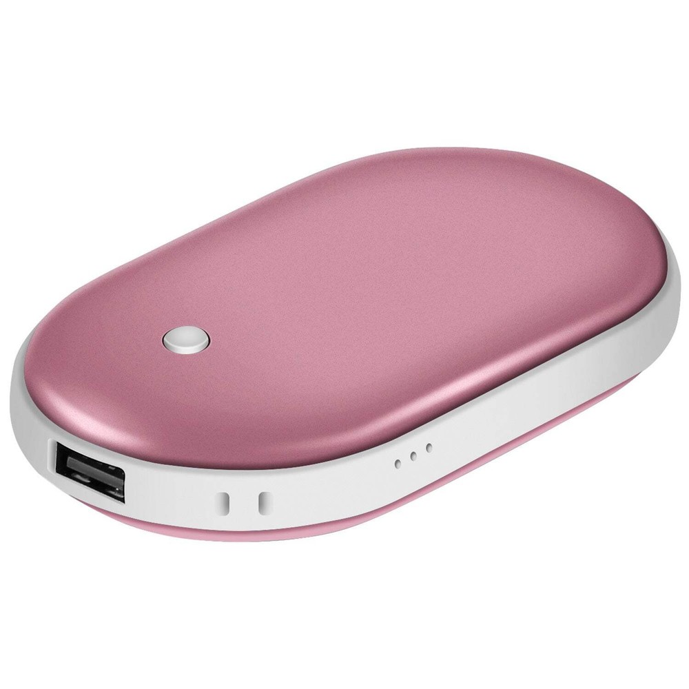 Portable Hand Warmer 5000mAh Power Bank Rechargeable Pocket Warmer Double-Sided