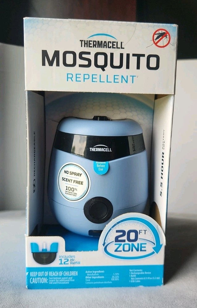 Thermacell Rechargeable Mosquito Repeller – Blue – E55B Sealed