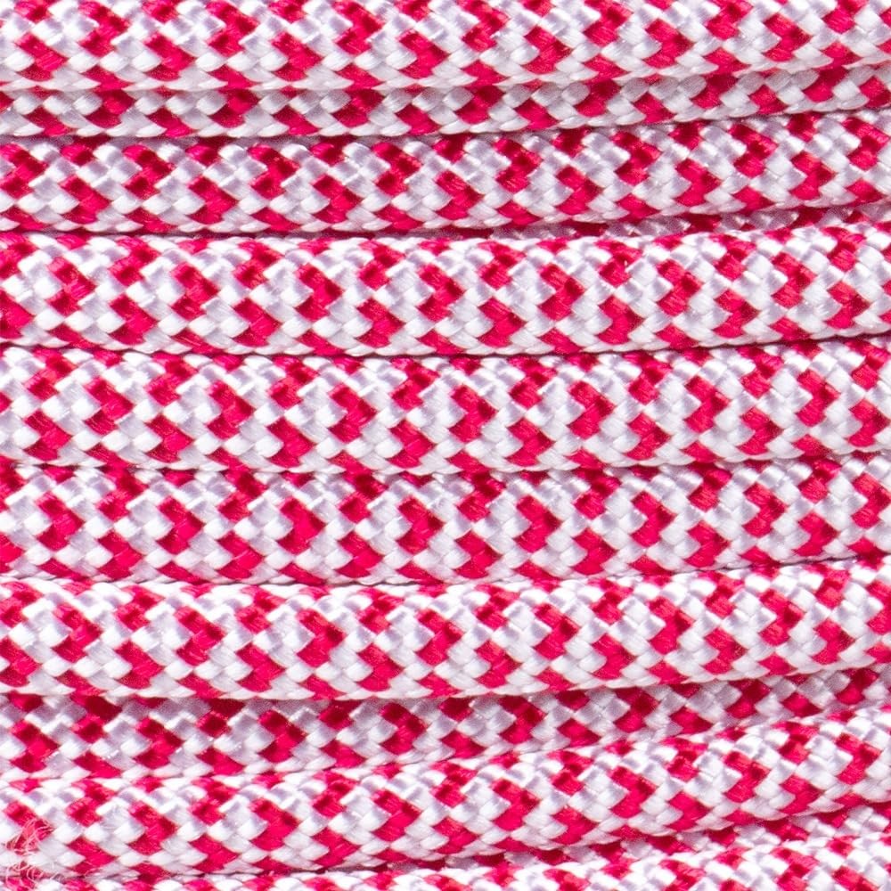 Heart Pattern 550 Paracord – 4mm 7-Strand Nylon Rope for Crafts, Bracelets, K…