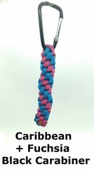 Paracord Keychain Fob – 550 Paracord w/ Carabiner Clip
