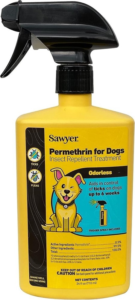 Premium Permethrin Insect Repellent for Clothing, Gear & Tents, 24 Fl oz