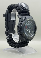 Survival Men’s Tactical Military Digital Watch 23-in-1 Multi-Functional BLACK