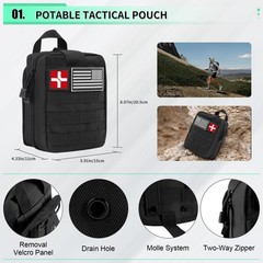 Abpir 171Pcs Survival First Aid Kit Survival Gear First Aid Supplies Emergency