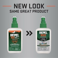 Repel 100 Insect Repellent Pump Spray 4oz DEET Mosquito Flea 10Hr Protection