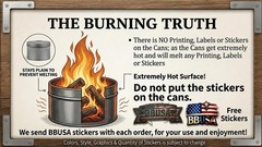 Branded Boards Campfire in a Can – Made in USA – Portable Mini Fire Pit for M…