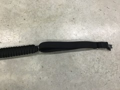 Black Paracord Survival Rifle Sling WIth Knife/Fire Starter Metal Studs