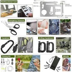 Tactical Emergency Survival Kit Outdoor Sports Hiking Camping SOS Tool Equipment