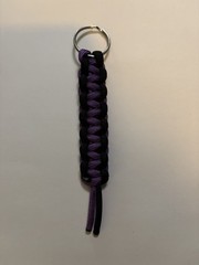 Motorcycle Paracord get-back whip & color matching keychain !