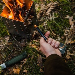 Outdoor Tinder Set in Aluminium Box incl. 2 x Tinder for Fire Steel Fire Start…