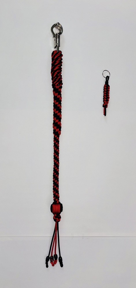 Motorcycle Paracord get-back whip & color matching keychain !