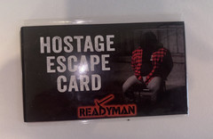 New READYMAN Wilderness Survival Card 3 3/4″ x 2 1/4″ HOSTAGE ESCAPE CARD metal