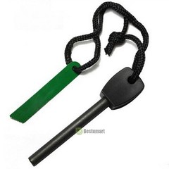 Magnesium Flint Emergency Fire Starter Stick Striker Rod Camping Survival Gear