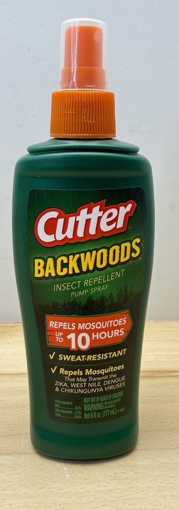CUTTER – BACKWOODS Insect Repellent 6oz Pump Spray New