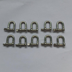 Jy-Marine Stainless Steel Mini D Shackle, 4Mm, Silver Color,For Paracord Jewelry