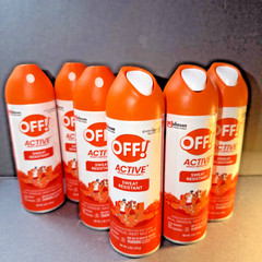 OFF! Active Insect Repellent Liquid Sweat Resistant Repels Mosquitoes 6 oz 6 Pk