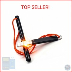 IWLUFK 4″ Portable Pocket Waterproof Ferrocerium Ferro Rod Fire Starter Survival