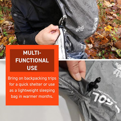SOL Escape Bivvy with Hood – Emergency Preparedness Blanket – Reflects up to 70%