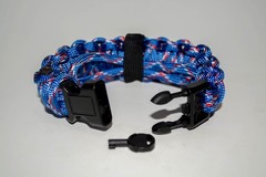 Military/Law Enforcement Adjustable Survival Paracord Bracelet w/Handcuff Key