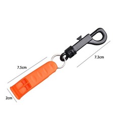 5pcs Outdoor Survival Whistle Portable Plastic Whistle Camping Travel Accessory