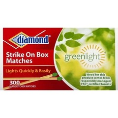 (320 MATCHES) DIAMOND STICK MATCHES IN INDIVIDUAL BOXES, (10 BX, 32 ct)