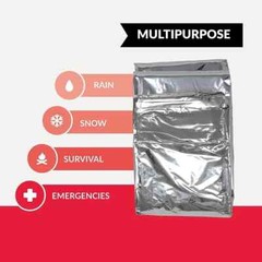 Ever Ready First Aid Emergency Mylar Thermal Blanket 54” x 84” – 20 Pack
