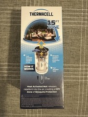🚨THERMACELL MOSQUITO REPELLENT 15FT ZONE BONUS REFILL 0 SCENT PATIO SHIELD