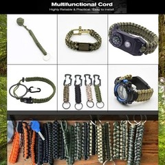 30m 550 Paracord Rope 7 Strand 4mm Military Tactical Camping Survival Cord