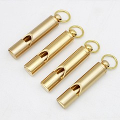 3Pcs Vintage Copper Whistles Referee Survival Keychain Pendant